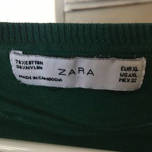 Zara green cardigan